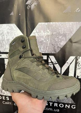 Тактические зимние ботинки tactical boots утеплитель мех олива