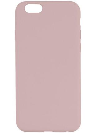 Чохол silicone case full protective (aa) no logo для apple iphone 6/6s (4.7") рожевий / chalk pink
