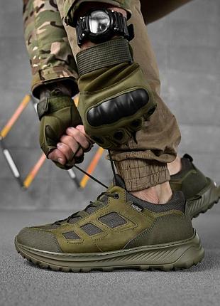 Тактические летние кроссовки сетка extreme olive олива