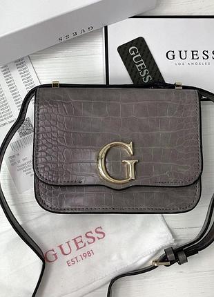 Небольшая сумочка на плечо guess (6701) grey