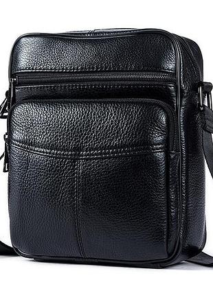 Мужская кожаная сумка leather collection (5050)