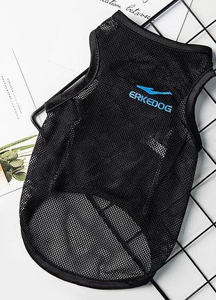 Майка для котов и кошек pet style "ercedog" черная 2xl