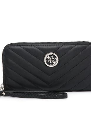 Женский кошелек на молнии guess (7582) черный