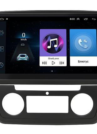 Штатная магнитола lesko для skoda yeti i рестайлинг type b 2013-2018 экран 10" 1/16gb wi-fi gps base шт