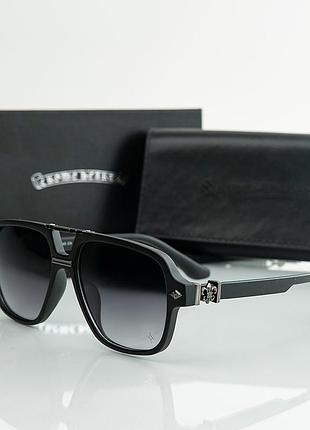 Сонцезахисні брендові чоловічі окуляри chrome hearts (38260) gradient