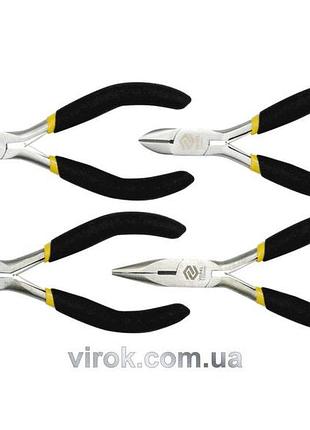 Плоскогубці, щипці, бокорізи міні vorel, l= 125 мм, набір 4 шт. [25/50]