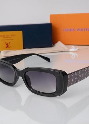 Брендовые женские солнцезащитные очки lv (37502) черные