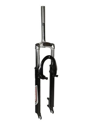 Вилка 26" vlt pj-06s-26vd disk-v-brake резьбовая 1" шток 200мм. черный (frk-26-f70)