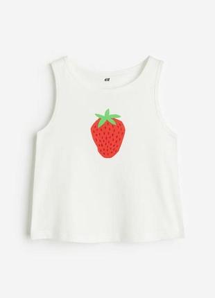 Майка топ футболка h&m на девочку 2-4 и 6-8 лет 98/104 и 122/128 см hm