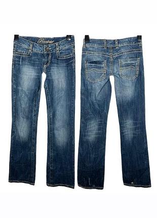 Джинсы-клеш bootcut с низкой посадкой vintage 2000s y2k 2011года