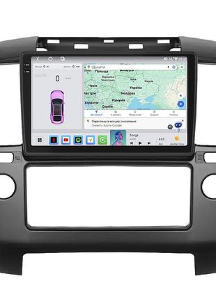 Штатная магнитола 9" lesko для nissan navara (frontier) iii (d40) 2004-2010 4/64 qled carplay 360 prime 2шт