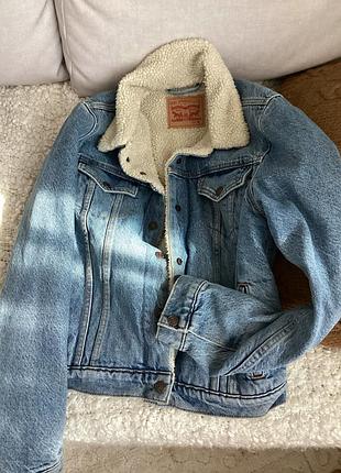 Джинсова куртка з хутром levi's original sherpa trucker p. m