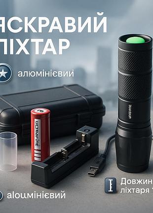 Ліхтар переносний з світлодіодною лампою, ручний аварійний ліхтар дуже яскравий lj-82