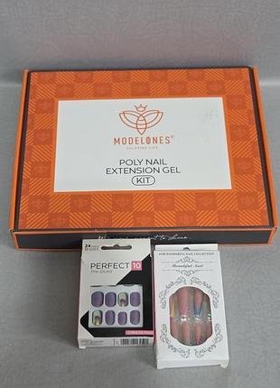 Набір для нарощування нігтів modelones poly nail extension gel kit
