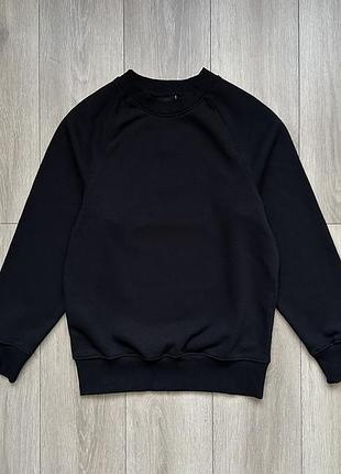 Чорний світшот кофта h&m oversized fit
