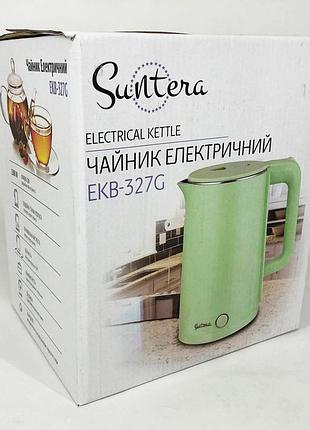 Изысканный электрочайник suntera, электрический чайник-термос с индикатором включения sq-94