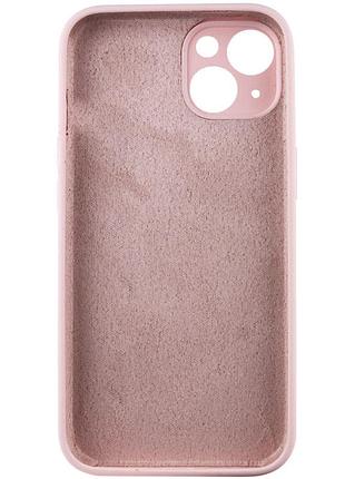 Чехол silicone case full camera protective (aa) no logo для apple iphone 15 plus (6.7") розовый / chalk pink 4