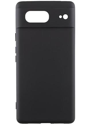Чехол silicone cover lakshmi full camera (aaa) для google pixel 7 черный / black