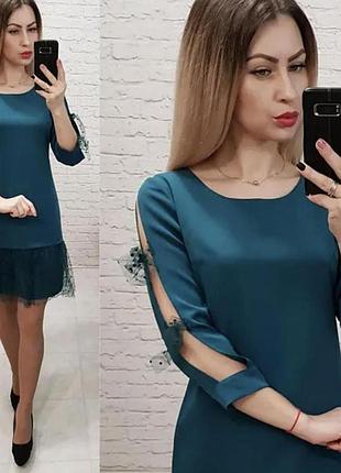 Сукня 154 аква