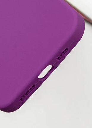Чехол silicone case full protective (aa) для apple iphone 16 plus (6.7 дюйма) фиолетовый / grape 7