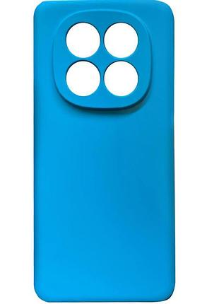 Чехол tpu getman liquid silk full camera для xiaomi redmi note 14 pro+ 5g голубой / blue