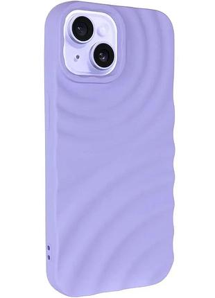 Чехол tpu monowave для apple iphone 15 (6.1 дюйма) light blue