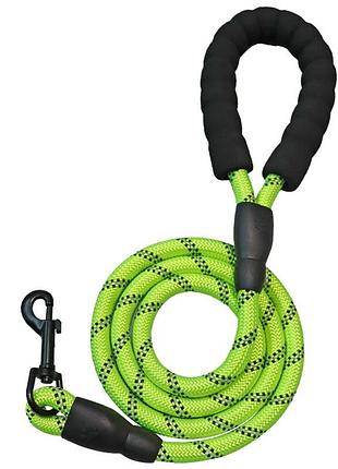 Поводок для собак pet style "maypaw" 1,5 м зеленый 1,0