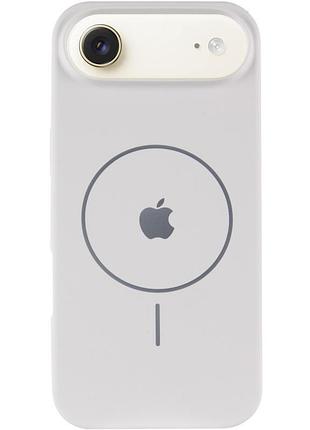 Чехол silicone case full protective (aa) v2 with magsafe для apple iphone 17 air (6.5 дюйма) белый / white 2