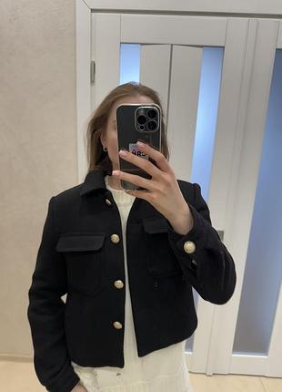 Жакет zara чорний