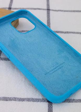 Чохол silicone case full protective (aa) для apple iphone 16 (6.1") блакитний / blue 3