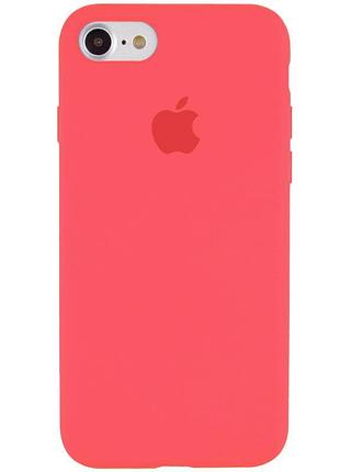 Чохол silicone case full protective (aa) для apple iphone 6/6s (4.7") кавуновий / watermelon red