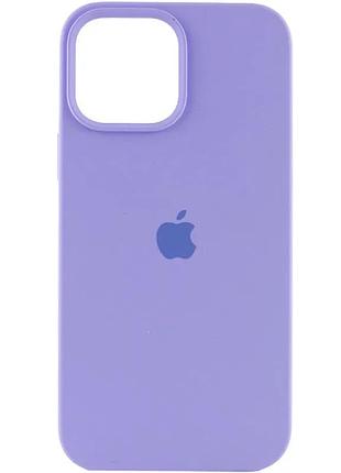 Чохол silicone case full protective (aa) для apple iphone 15 pro (6.1") бузковий / dasheen