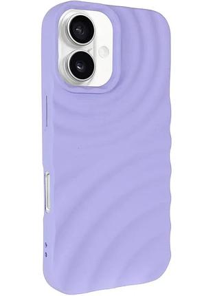 Чохол tpu monowave для apple iphone 16 (6.1") light blue