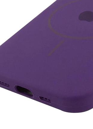 Чехол silicone case full protective (aa) with magsafe для apple iphone 11 pro max (6.5 дюйма) фиолетовый / amethyst 5