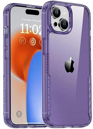 Чохол tpu+pc multi-color для apple iphone 14 (6.1") purple