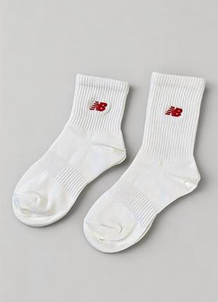 Носки new balance белые длинные / короткие женские / мужские