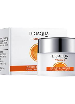 Крем зволожувальний bioaqua vitamin c moisturizing essence cream з вітаміном c 50 мл