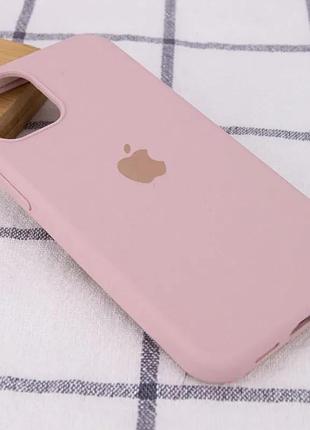 Чехол silicone case full protective (aa) для apple iphone 16 (6.1 дюйма) розовый / pink sand 2
