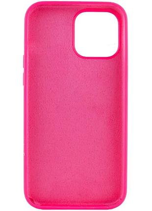 Чохол silicone case full protective (aa) no logo для apple iphone 14 pro (6.1") рожевий / barbie pink 3