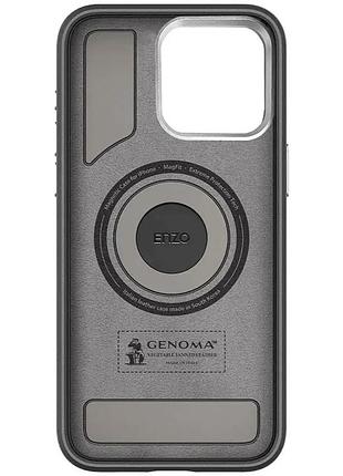 Чохол sgp pc+leather with magsafe для apple iphone 16 pro max (6.9") black 2