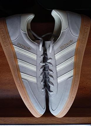 Кроссовки adidas spezial handball977086 серые оригинал р.46 новые натуральная замша