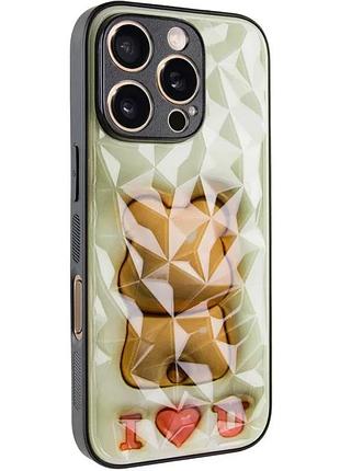 Tpu+pc чехол prisma fluffie для apple iphone 16 pro max (6.9 дюйма) bear
