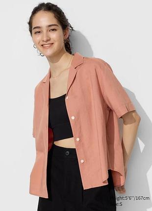 Льняна сорочка uniqlo