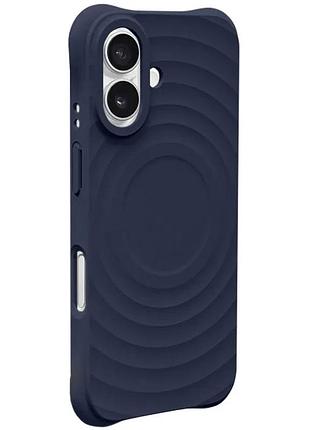 Чохол tpu orbit with magsafe для apple iphone 16 (6.1") dark blue