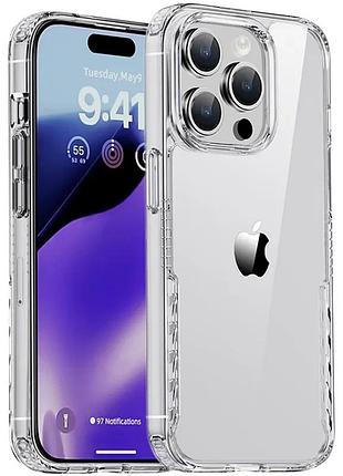Чехол tpu+pc multi-color для apple iphone 14 pro (6.1 дюйма) clear