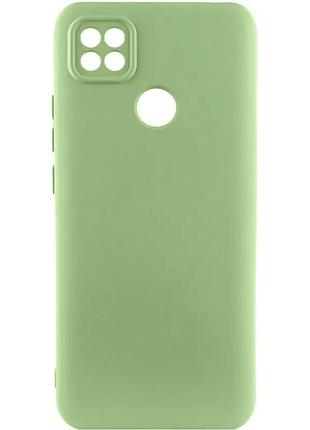 Чехол tpu getman liquid silk full camera для xiaomi redmi 9c зеленый / pistachio