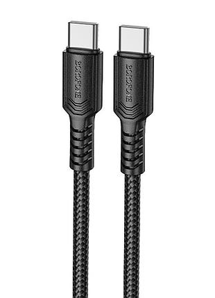 Дата кабель borofone bx116 certain type-c to type-c 60w (1m) black