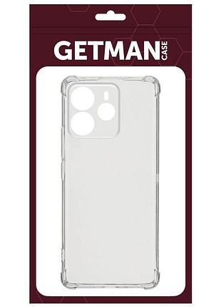 Tpu чохол getman ease logo посилені кути full camera для xiaomi redmi note 14 5g безбарвний (прозорий) 3
