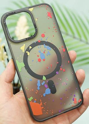 Чехол tpu+pc flush with magsafe для apple iphone 11 (6.1") titanium grey 3