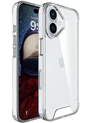 Чохол tpu space case transparent для apple iphone 16 (6.1") прозорий